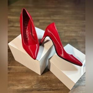 Calvin Klein Red Heels - Women’s Size 8